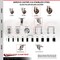 Service Caster 4 Inch 316SS High Temp Glass Filled Nylon 1/2 Inch Threaded Stem Caster Set Brake SS316TS20S414-GFNSHT-TLB-121315-4 - alternate 3